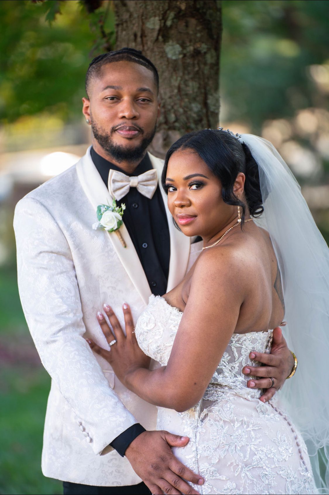 Melo with his wife